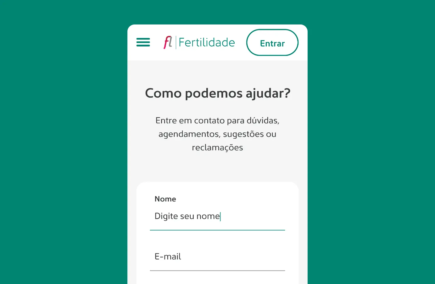 Interface da loja Solfácil